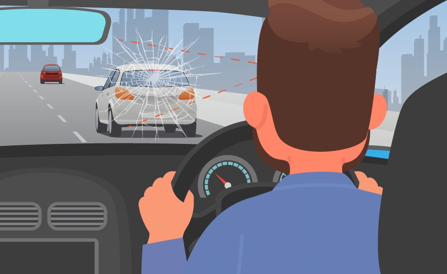 types of windscreen cracks and chips