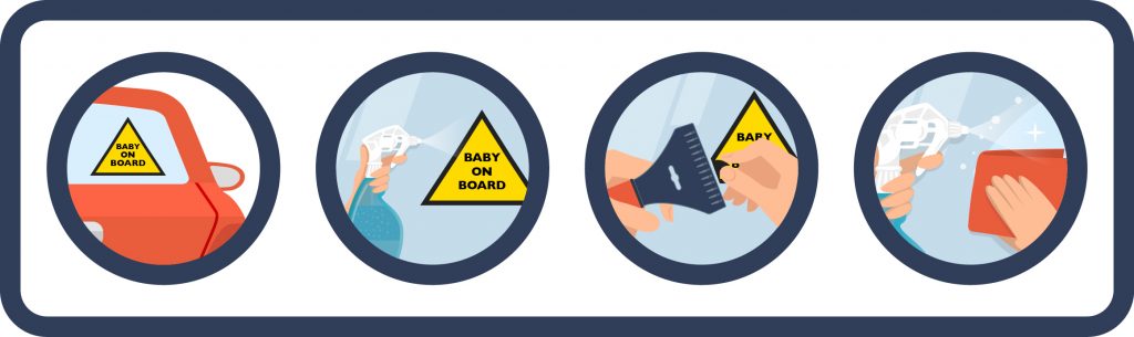 how to remove car window sticker infographic