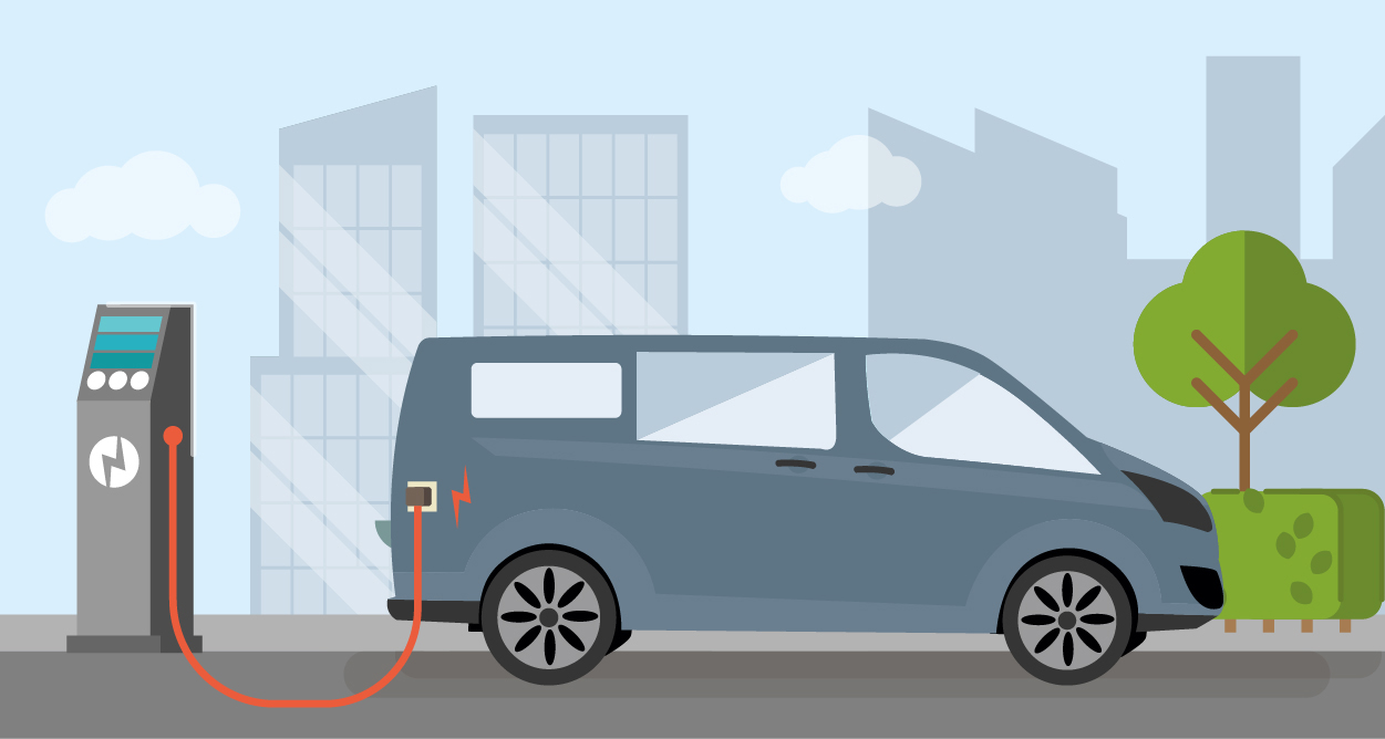 Charging points for Electric Vans