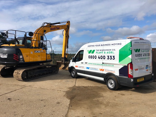 plant & agri van next to digger