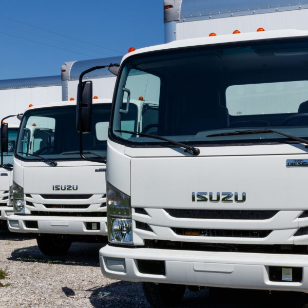Isuzu Motors truck dealership. Isuzu is a Japanese commercial vehicle and diesel engine manufacturer II