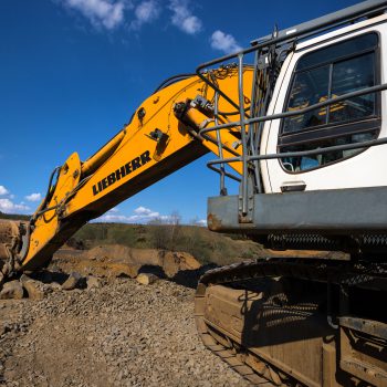 liebherr modern excavator