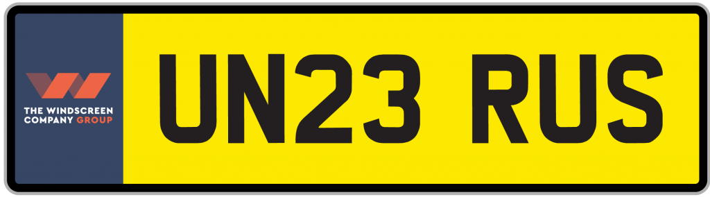 Banned Plates UK - UN23 RUS