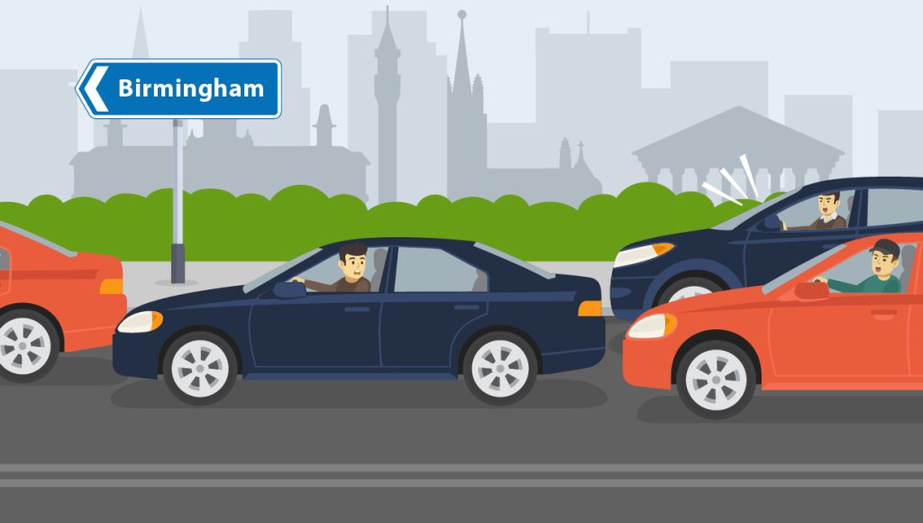 The busiest roads in birmingham